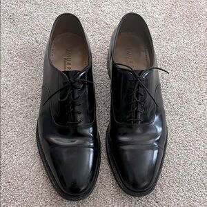 J Murphy by Johnston & Murphy black leather Melton cap toe lace up men’s shoe 14